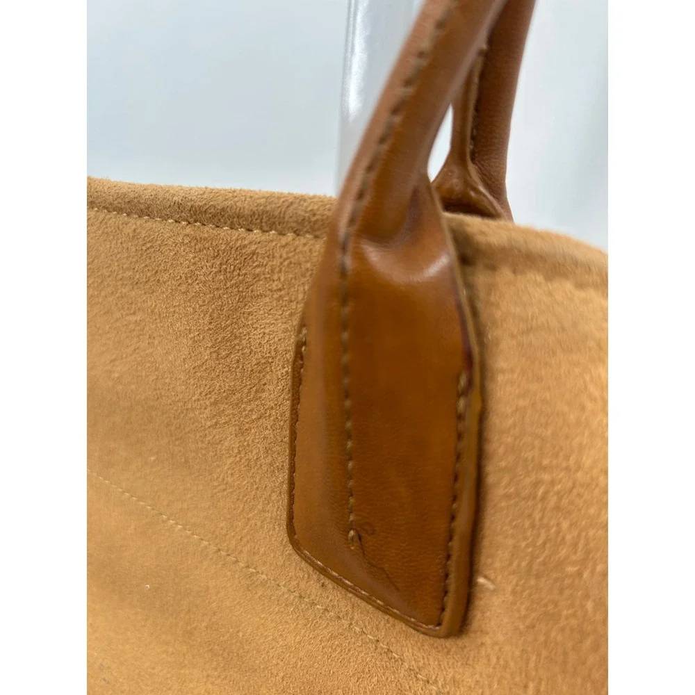 Tod's Brown Suede Leather Handbag Satchel Made in‎ Italy